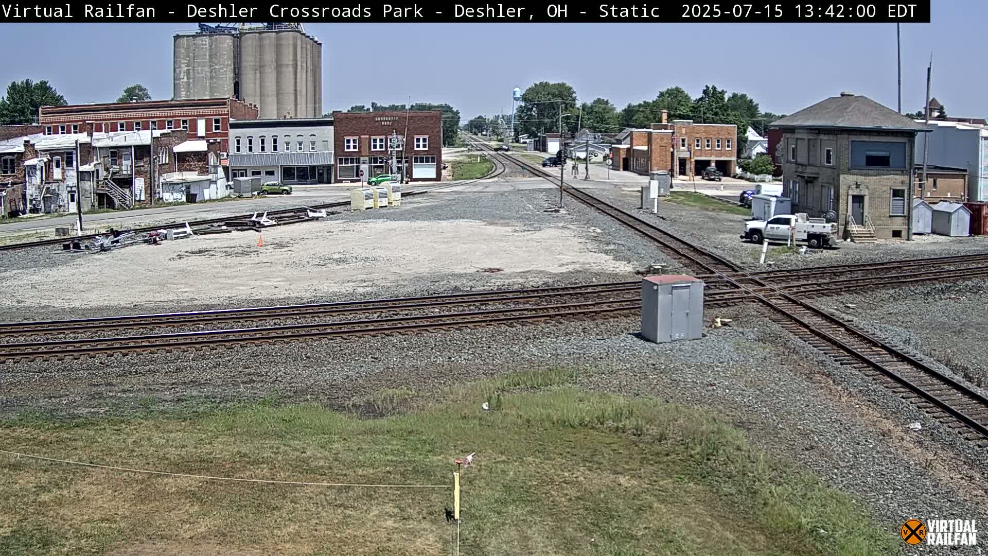 Deshler Crossroad Park Railway Junction Live Cam - Deshler, Henry, Ohio, USA