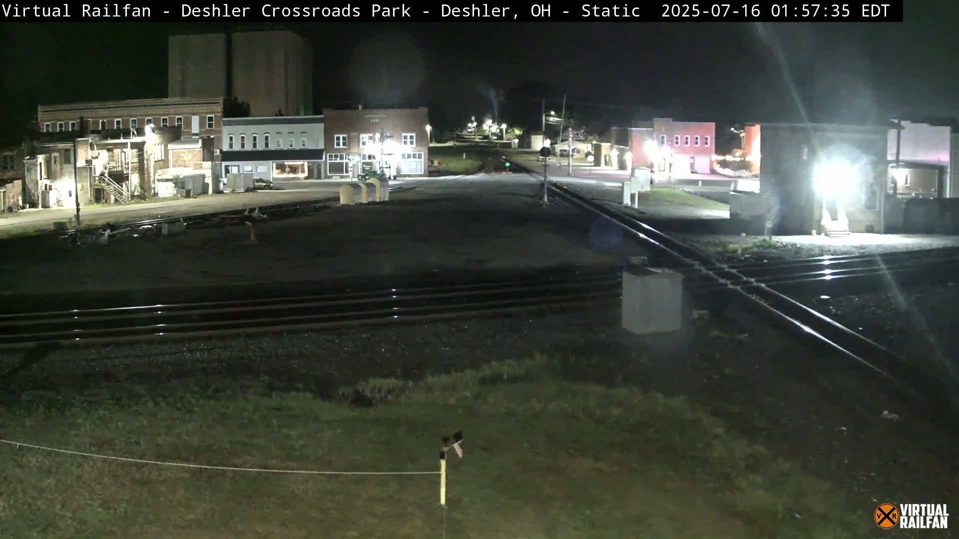 Deshler Crossroad Park Railway Junction Live Cam - Deshler, Henry, Ohio, USA