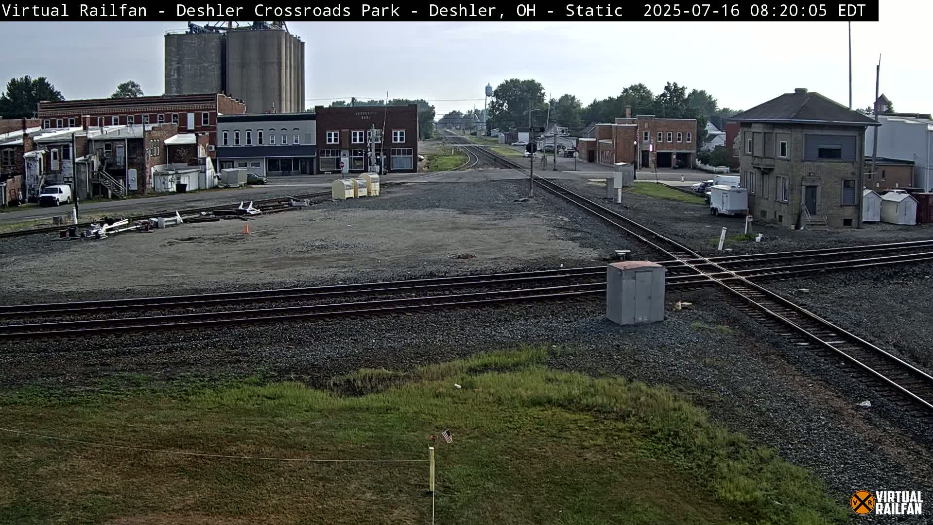 Deshler Crossroad Park Railway Junction Live Cam - Deshler, Henry, Ohio, USA