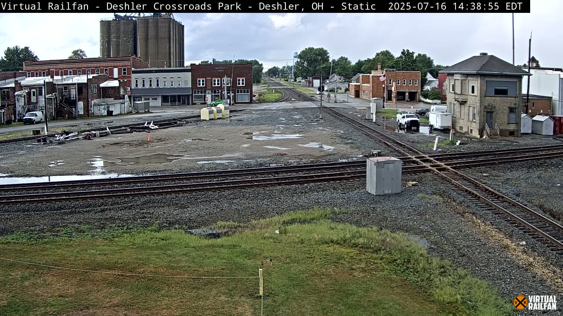 Deshler Crossroad Park Railway Junction Live Cam - Deshler, Henry, Ohio, USA