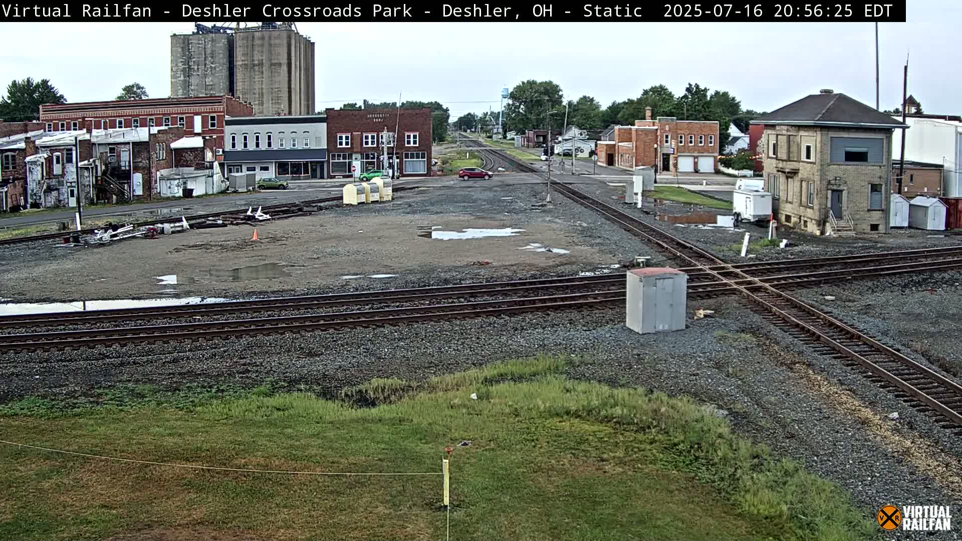 Deshler Crossroad Park Railway Junction Live Cam - Deshler, Henry, Ohio, USA
