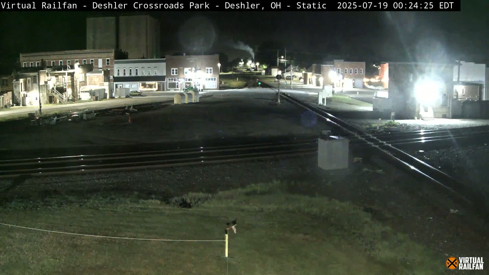 Deshler Crossroad Park Railway Junction Live Cam - Deshler, Henry, Ohio, USA