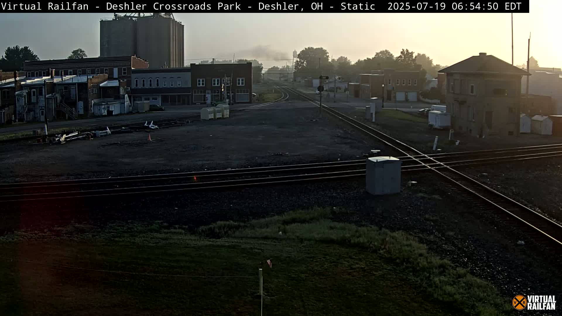 Deshler Crossroad Park Railway Junction Live Cam - Deshler, Henry, Ohio, USA