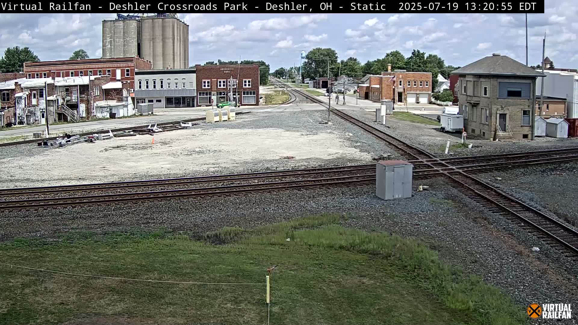 Deshler Crossroad Park Railway Junction Live Cam - Deshler, Henry, Ohio, USA