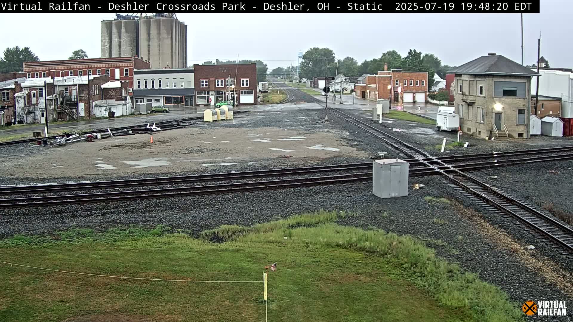 Deshler Crossroad Park Railway Junction Live Cam - Deshler, Henry, Ohio, USA