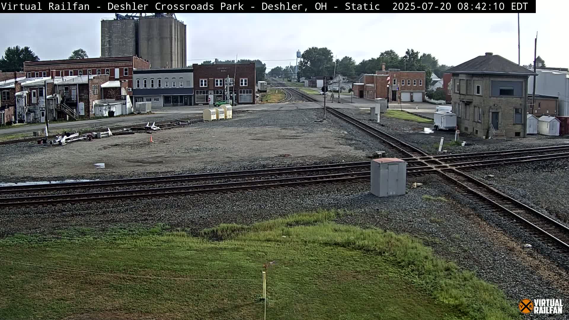 Deshler Crossroad Park Railway Junction Live Cam - Deshler, Henry, Ohio, USA