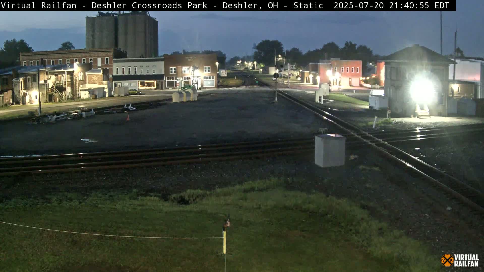 Deshler Crossroad Park Railway Junction Live Cam - Deshler, Henry, Ohio, USA
