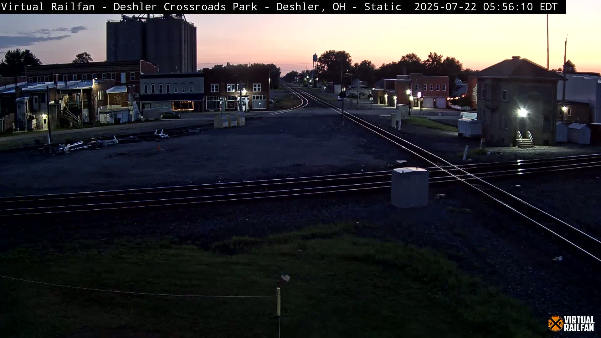 Deshler Crossroad Park Railway Junction Live Cam - Deshler, Henry, Ohio, USA