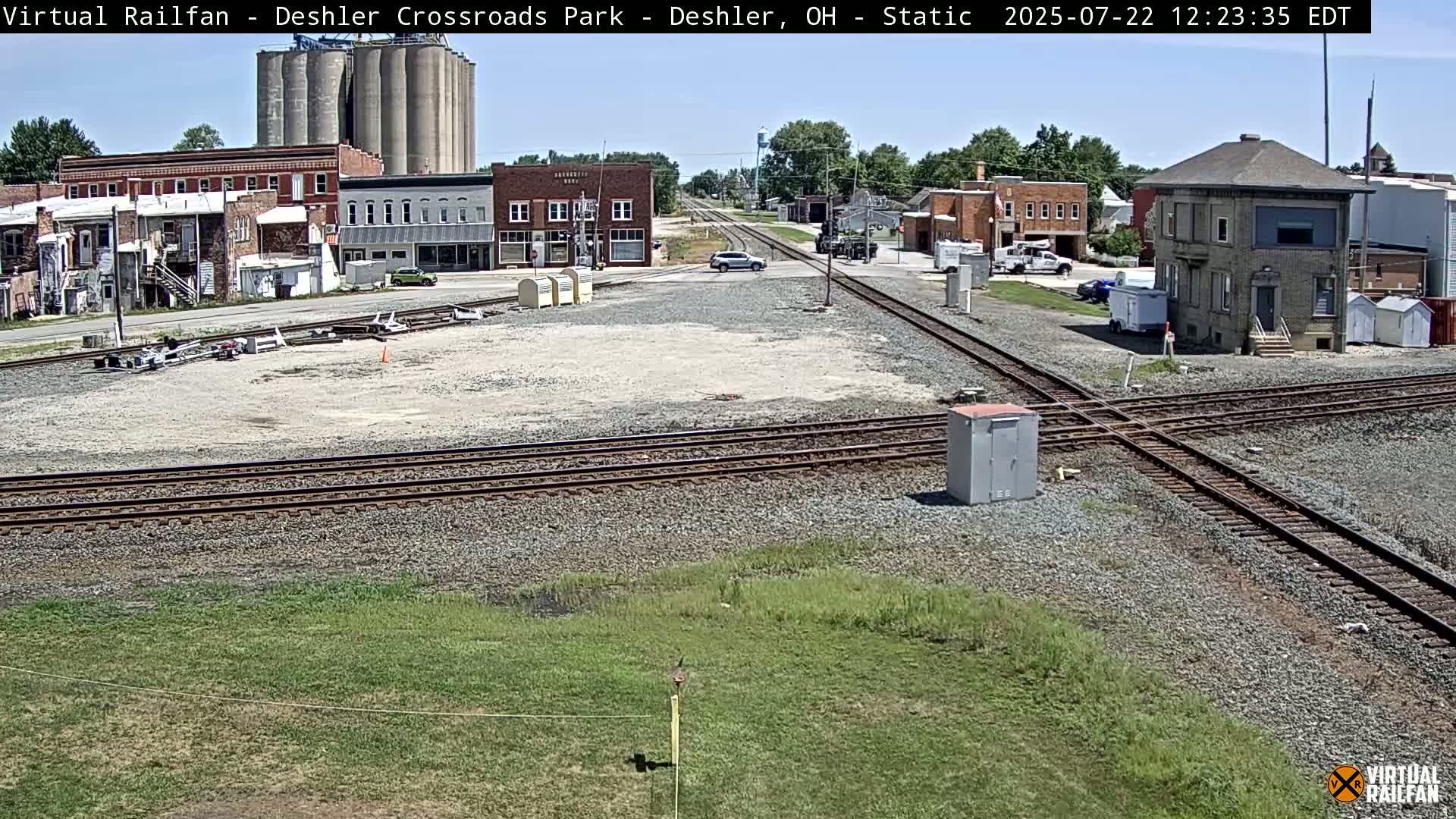Deshler Crossroad Park Railway Junction Live Cam - Deshler, Henry, Ohio, USA