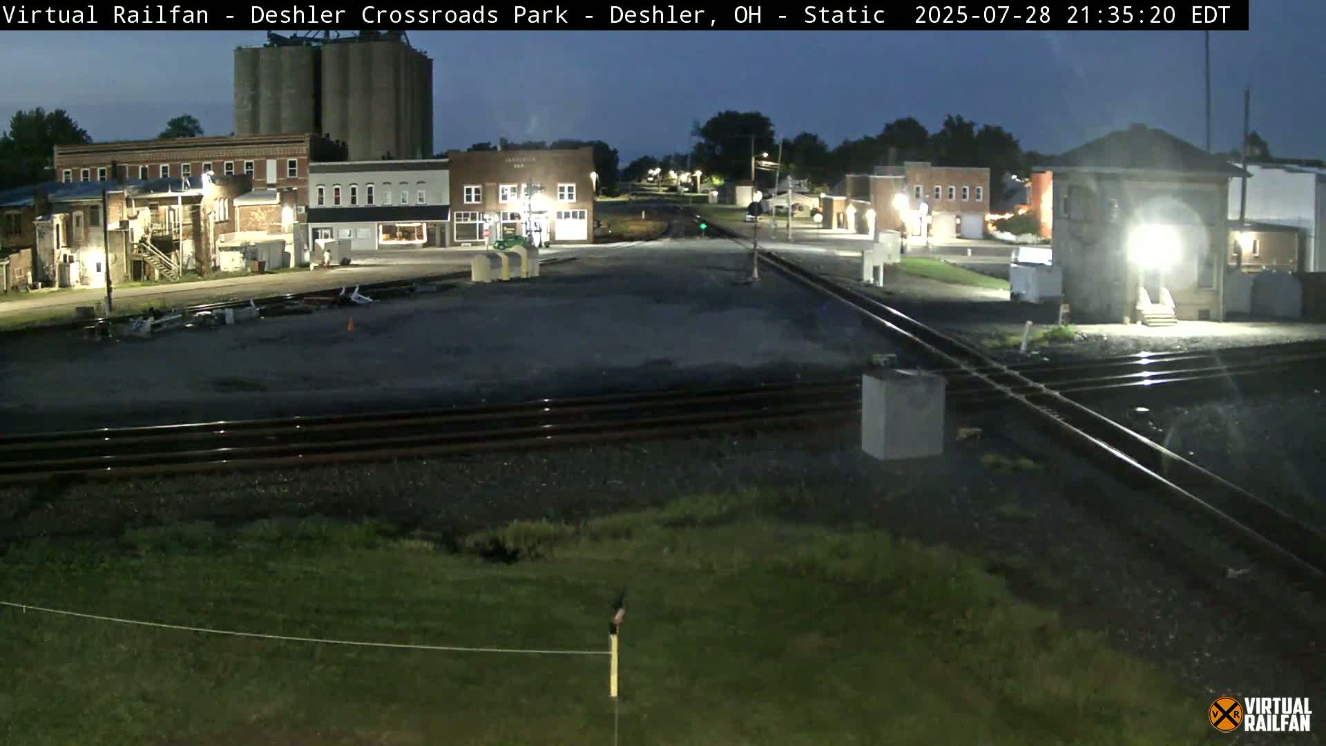 Deshler Crossroad Park Railway Junction Live Cam - Deshler, Henry, Ohio, USA