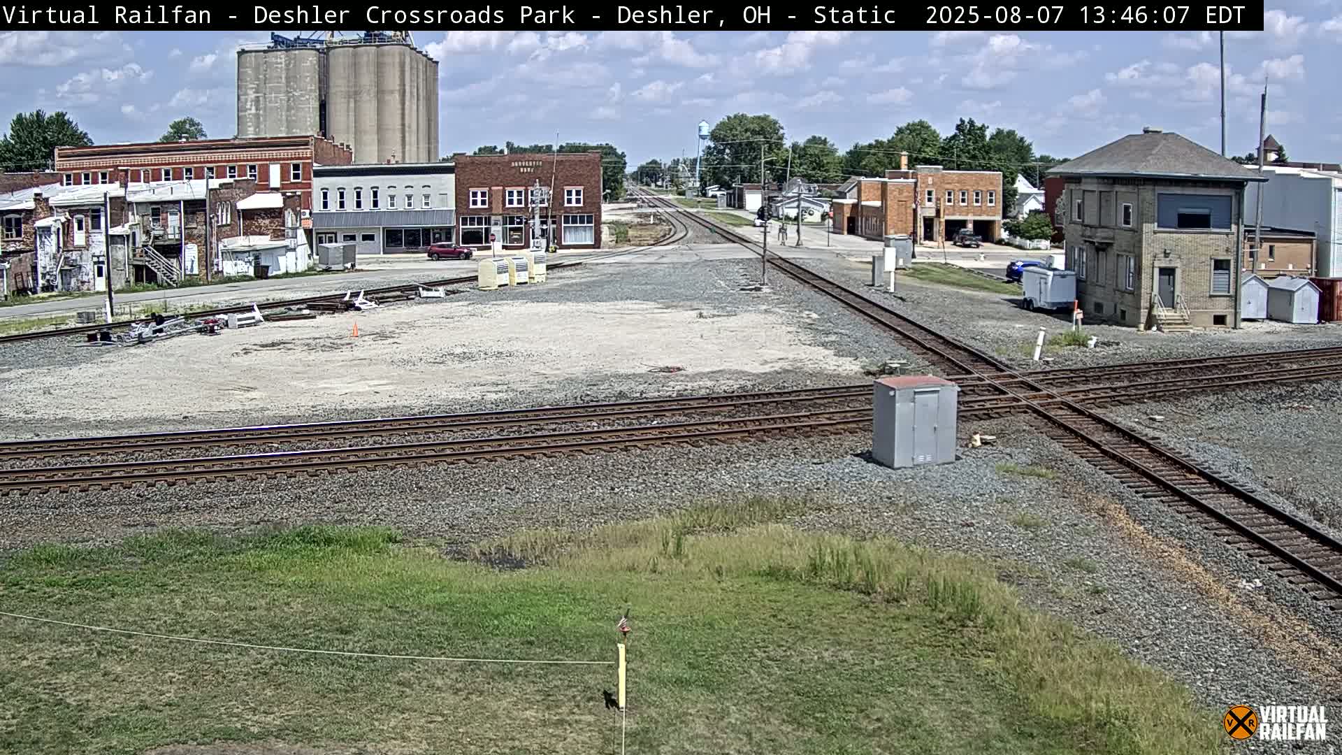 Deshler Crossroad Park Railway Junction Live Cam - Deshler, Henry, Ohio, USA