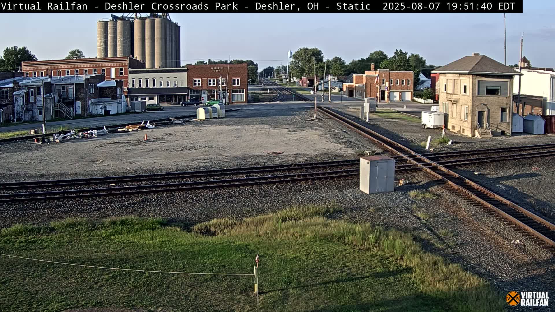 Deshler Crossroad Park Railway Junction Live Cam - Deshler, Henry, Ohio, USA
