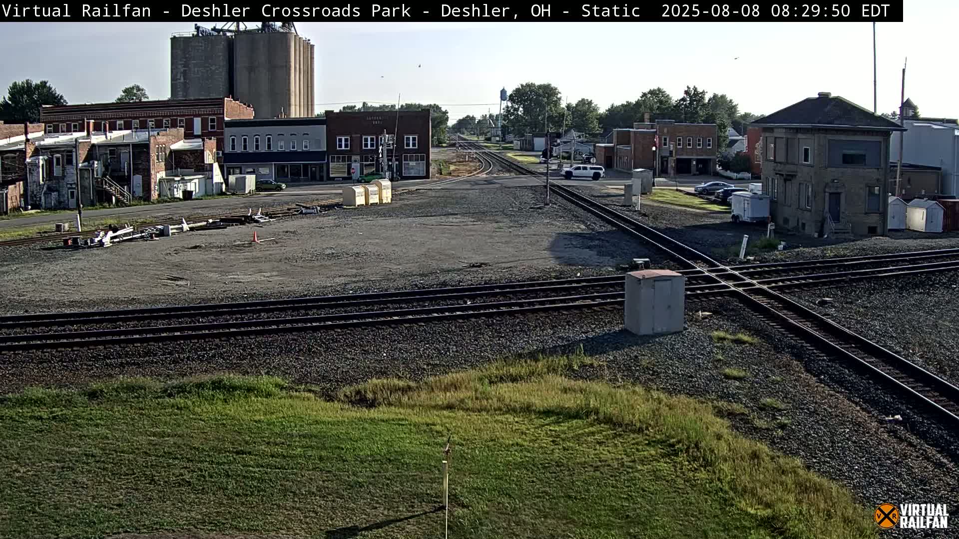 Deshler Crossroad Park Railway Junction Live Cam - Deshler, Henry, Ohio, USA
