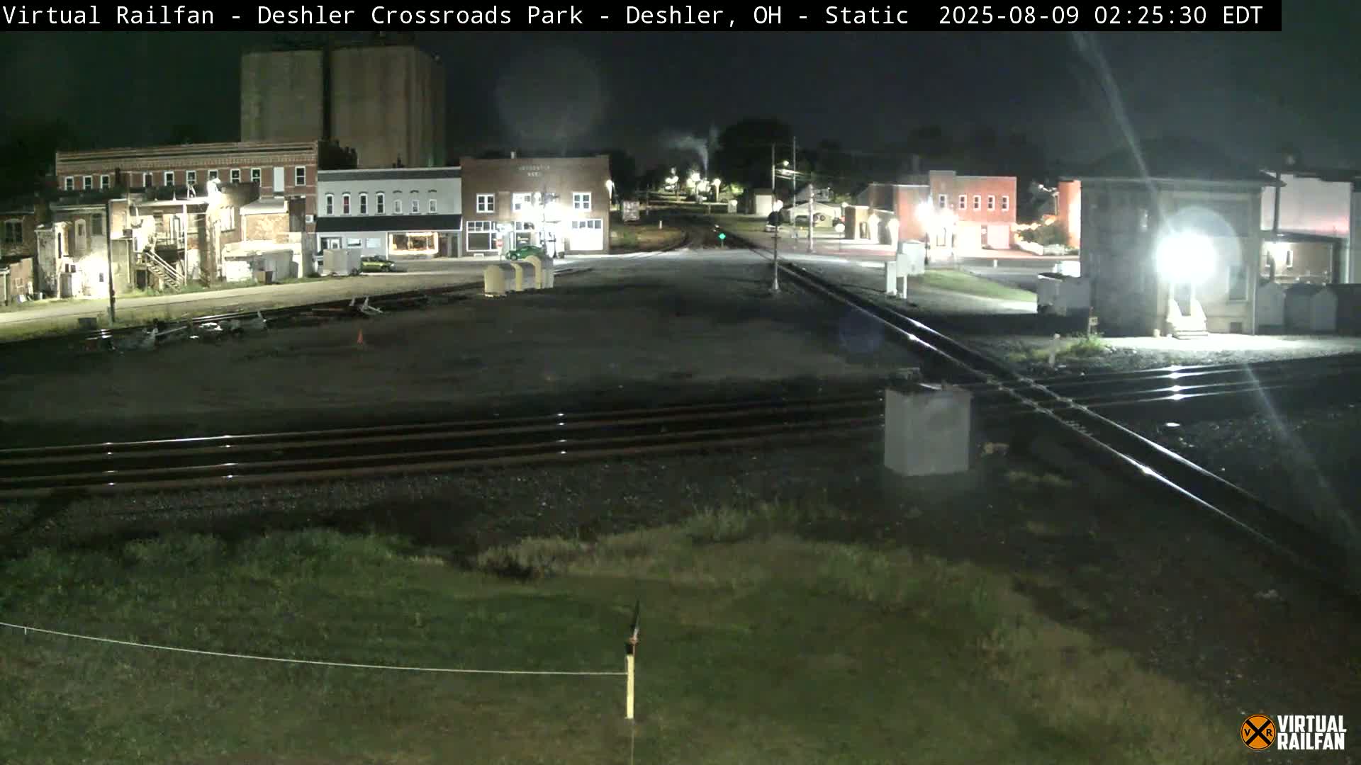 Deshler Crossroad Park Railway Junction Live Cam - Deshler, Henry, Ohio, USA