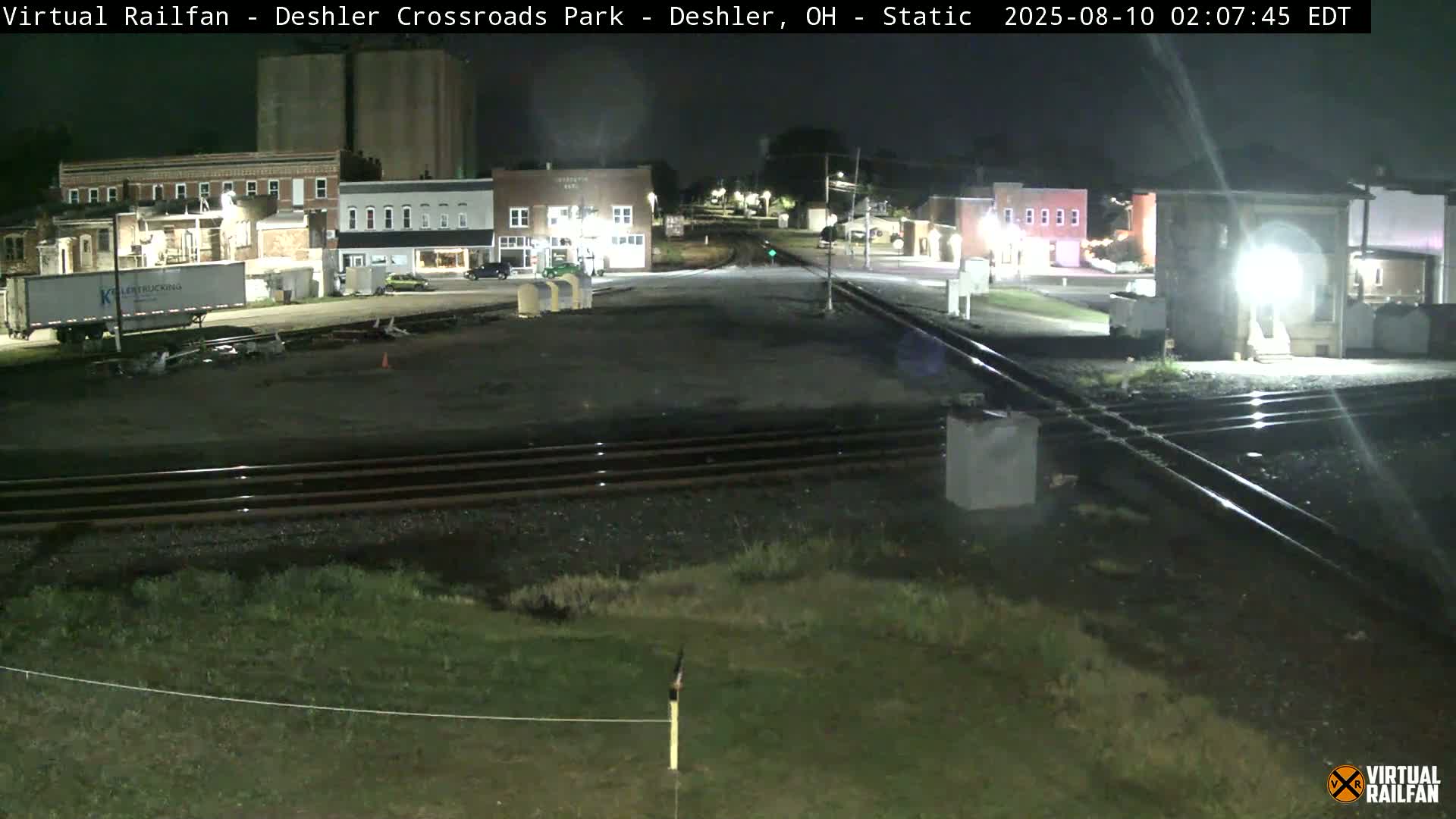 Deshler Crossroad Park Railway Junction Live Cam - Deshler, Henry, Ohio, USA