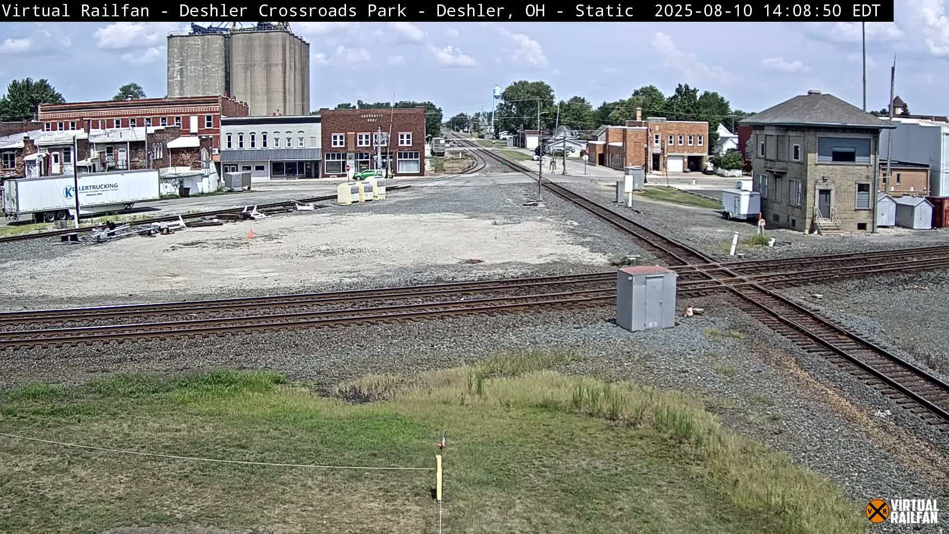Deshler Crossroad Park Railway Junction Live Cam - Deshler, Henry, Ohio, USA