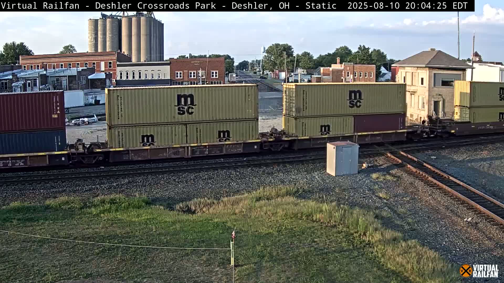 Deshler Crossroad Park Railway Junction Live Cam - Deshler, Henry, Ohio, USA