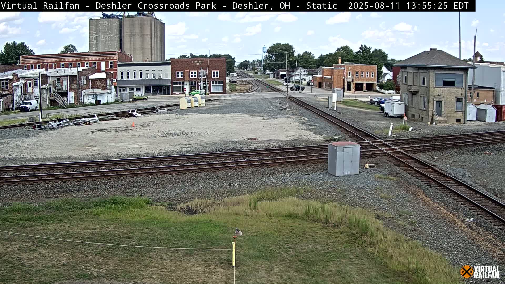 Deshler Crossroad Park Railway Junction Live Cam - Deshler, Henry, Ohio, USA