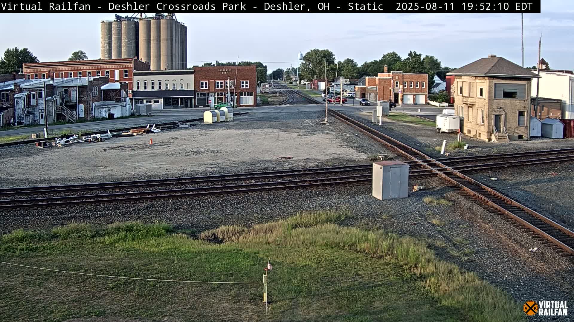 Deshler Crossroad Park Railway Junction Live Cam - Deshler, Henry, Ohio, USA