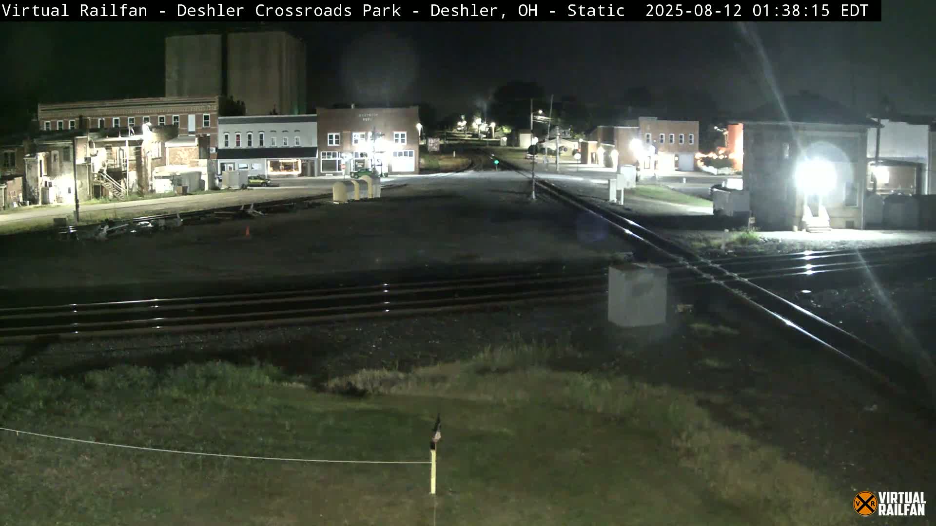 Deshler Crossroad Park Railway Junction Live Cam - Deshler, Henry, Ohio, USA