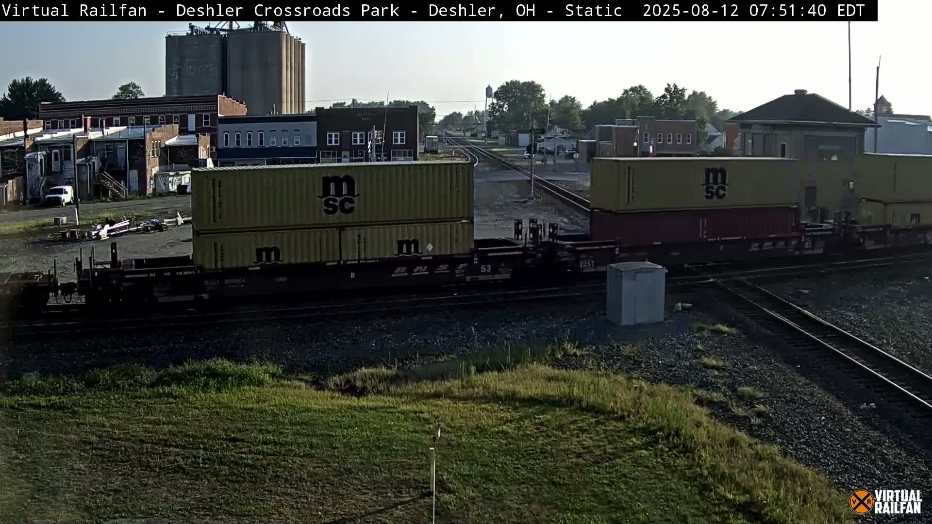 Deshler Crossroad Park Railway Junction Live Cam - Deshler, Henry, Ohio, USA