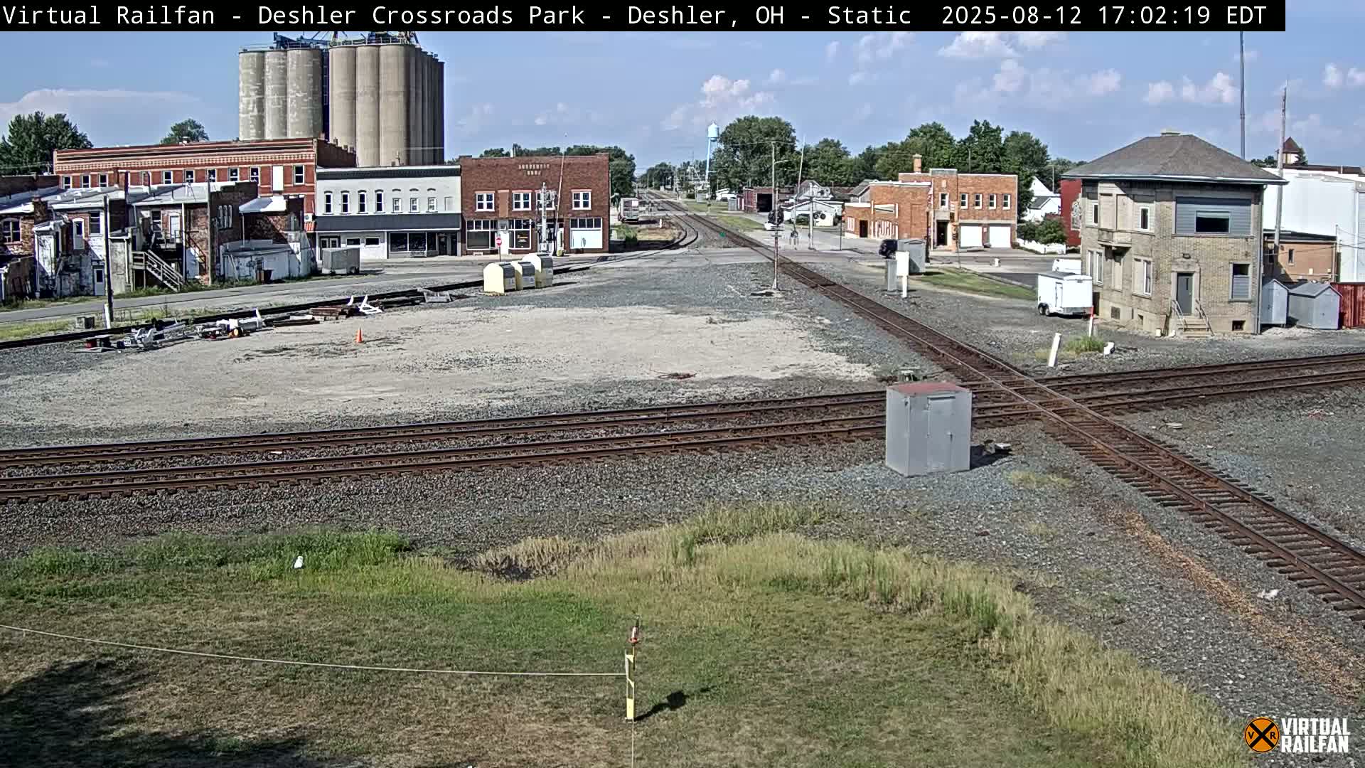Deshler Crossroad Park Railway Junction Live Cam - Deshler, Henry, Ohio, USA