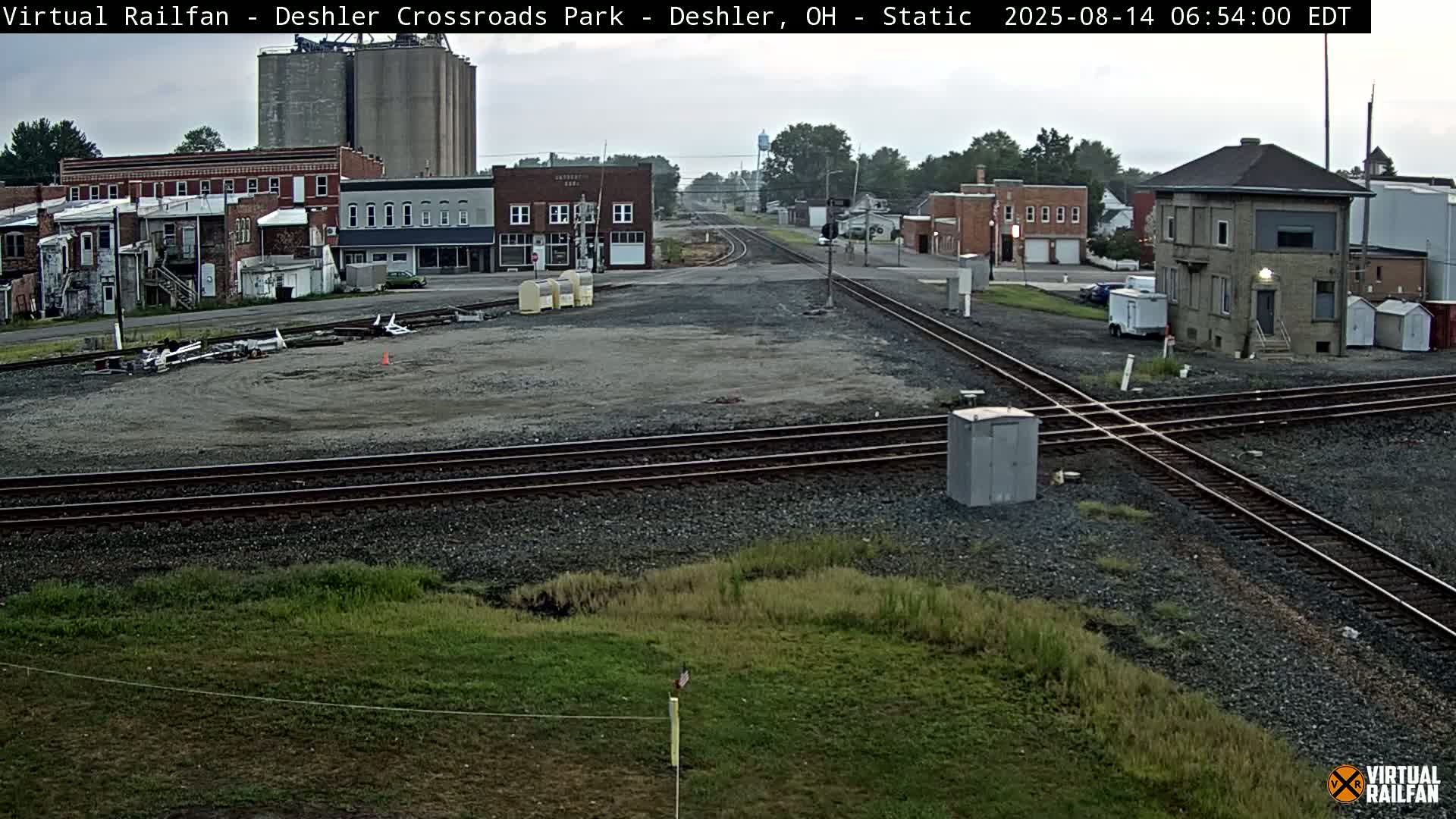 Deshler Crossroad Park Railway Junction Live Cam - Deshler, Henry, Ohio, USA