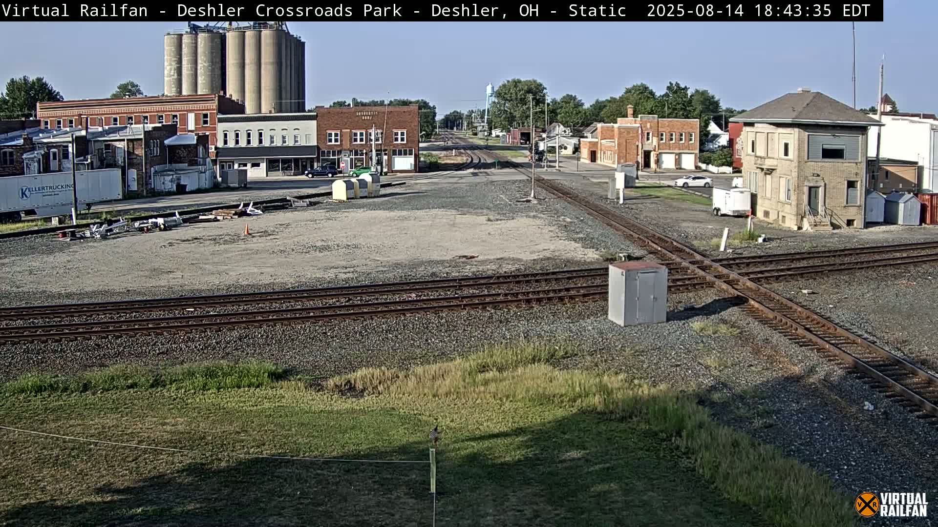 Deshler Crossroad Park Railway Junction Live Cam - Deshler, Henry, Ohio, USA
