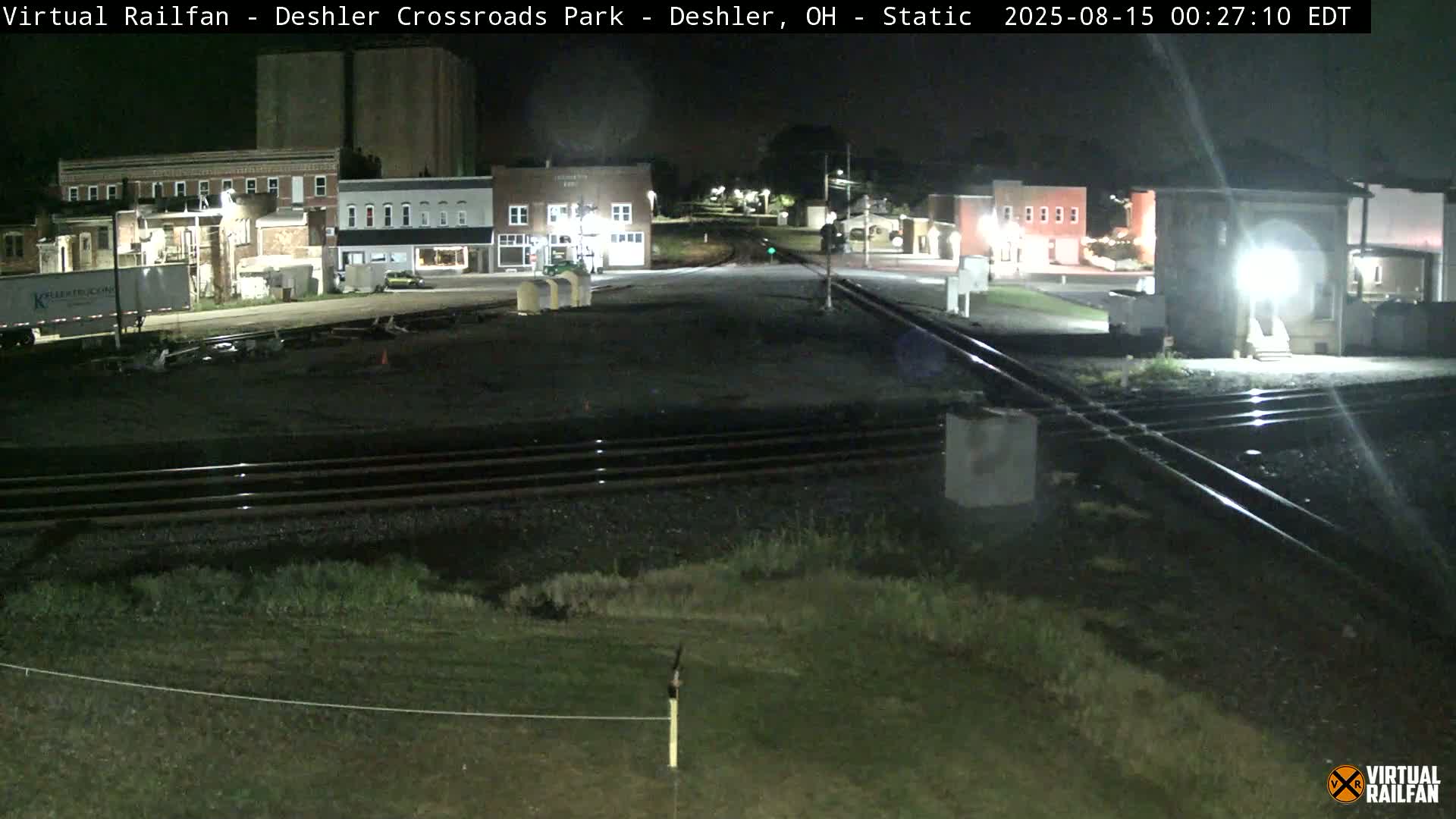Deshler Crossroad Park Railway Junction Live Cam - Deshler, Henry, Ohio, USA