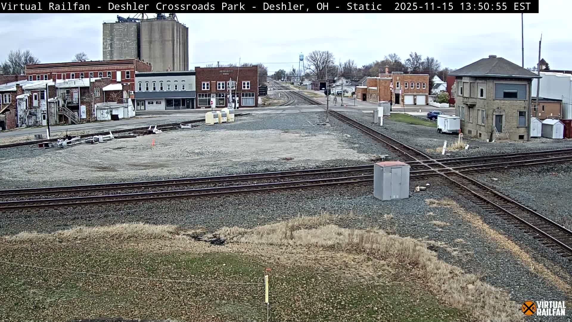 Deshler Crossroad Park Railway Junction Live Cam - Deshler, Henry, Ohio, USA