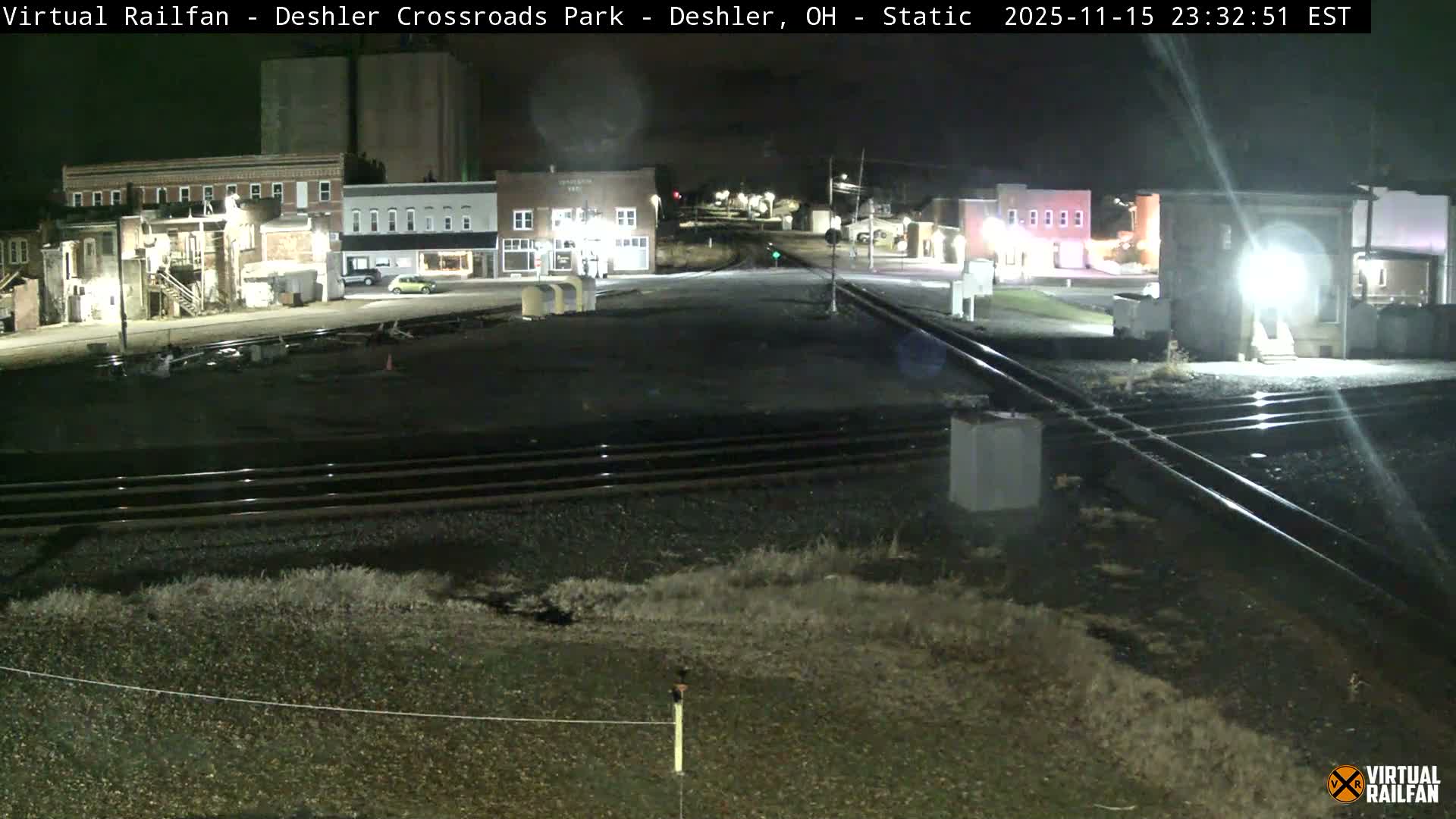 Deshler Crossroad Park Railway Junction Live Cam - Deshler, Henry, Ohio, USA