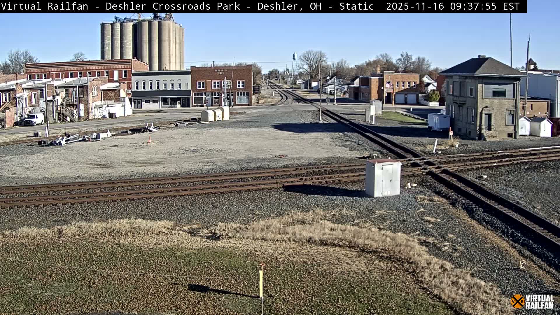 Deshler Crossroad Park Railway Junction Live Cam - Deshler, Henry, Ohio, USA