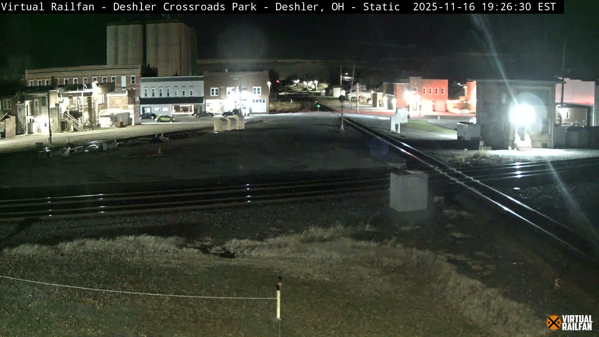 Deshler Crossroad Park Railway Junction Live Cam - Deshler, Henry, Ohio, USA