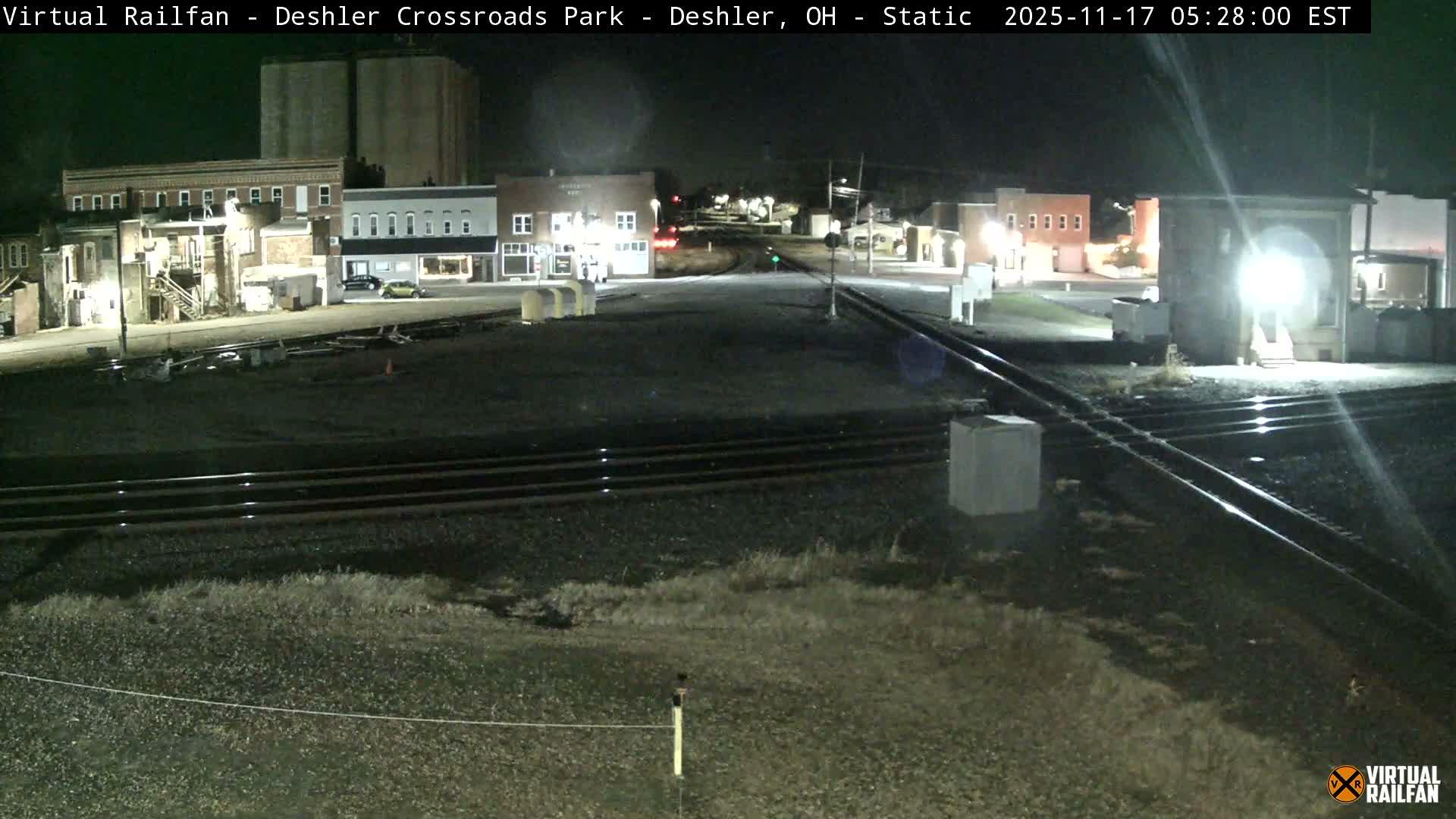 Deshler Crossroad Park Railway Junction Live Cam - Deshler, Henry, Ohio, USA
