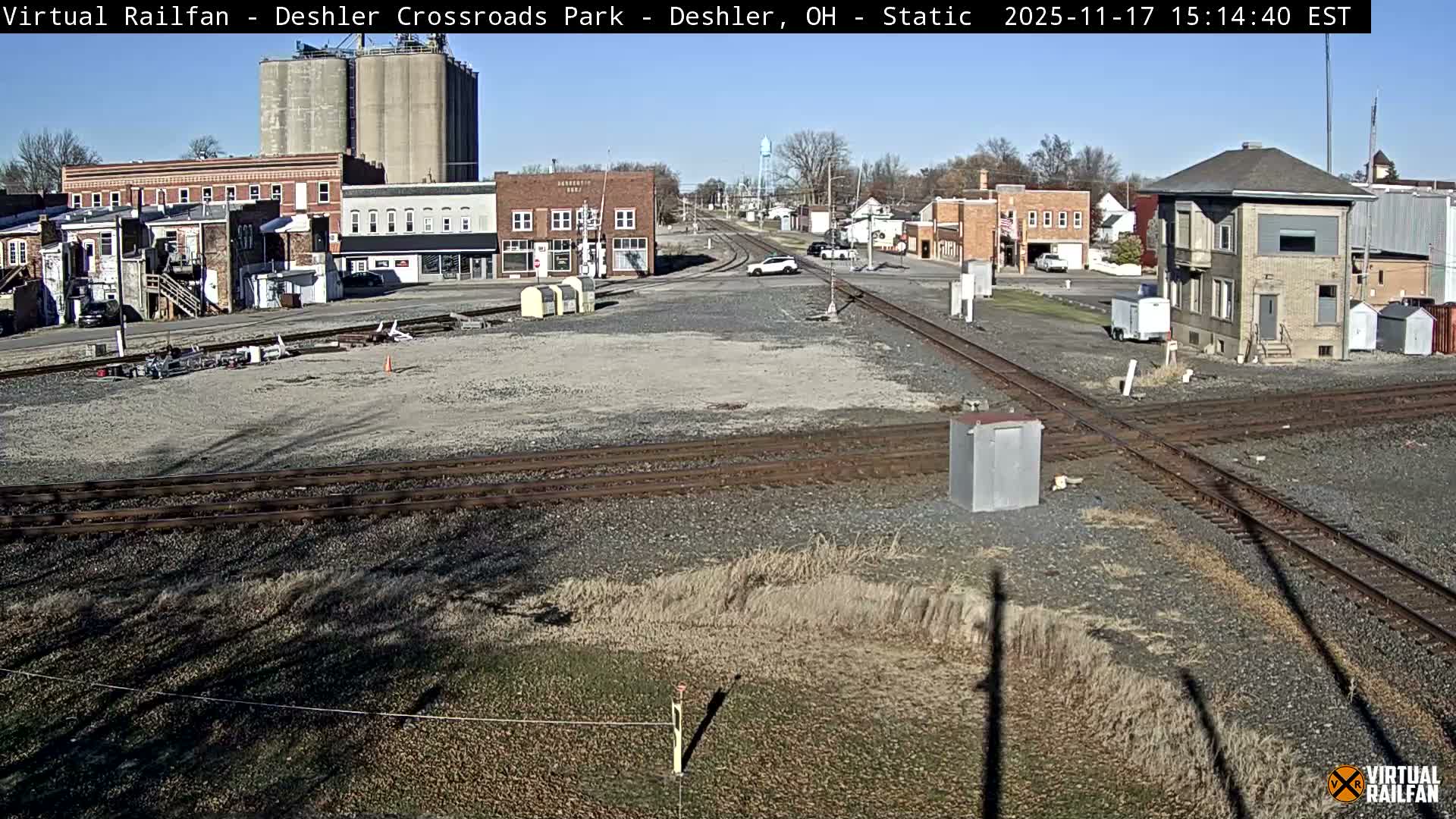 Deshler Crossroad Park Railway Junction Live Cam - Deshler, Henry, Ohio, USA