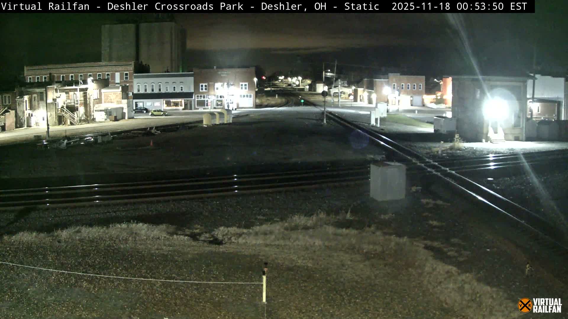 Deshler Crossroad Park Railway Junction Live Cam - Deshler, Henry, Ohio, USA