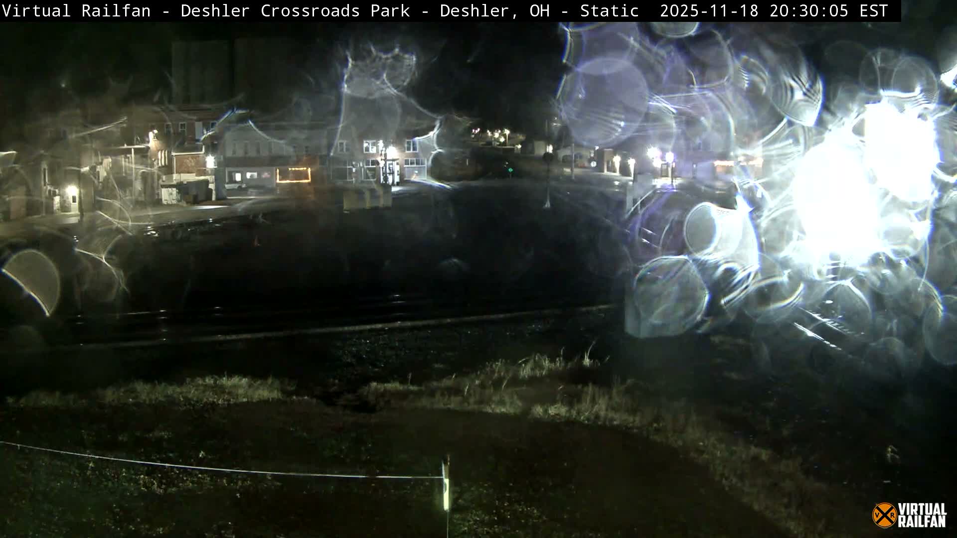 Deshler Crossroad Park Railway Junction Live Cam - Deshler, Henry, Ohio, USA
