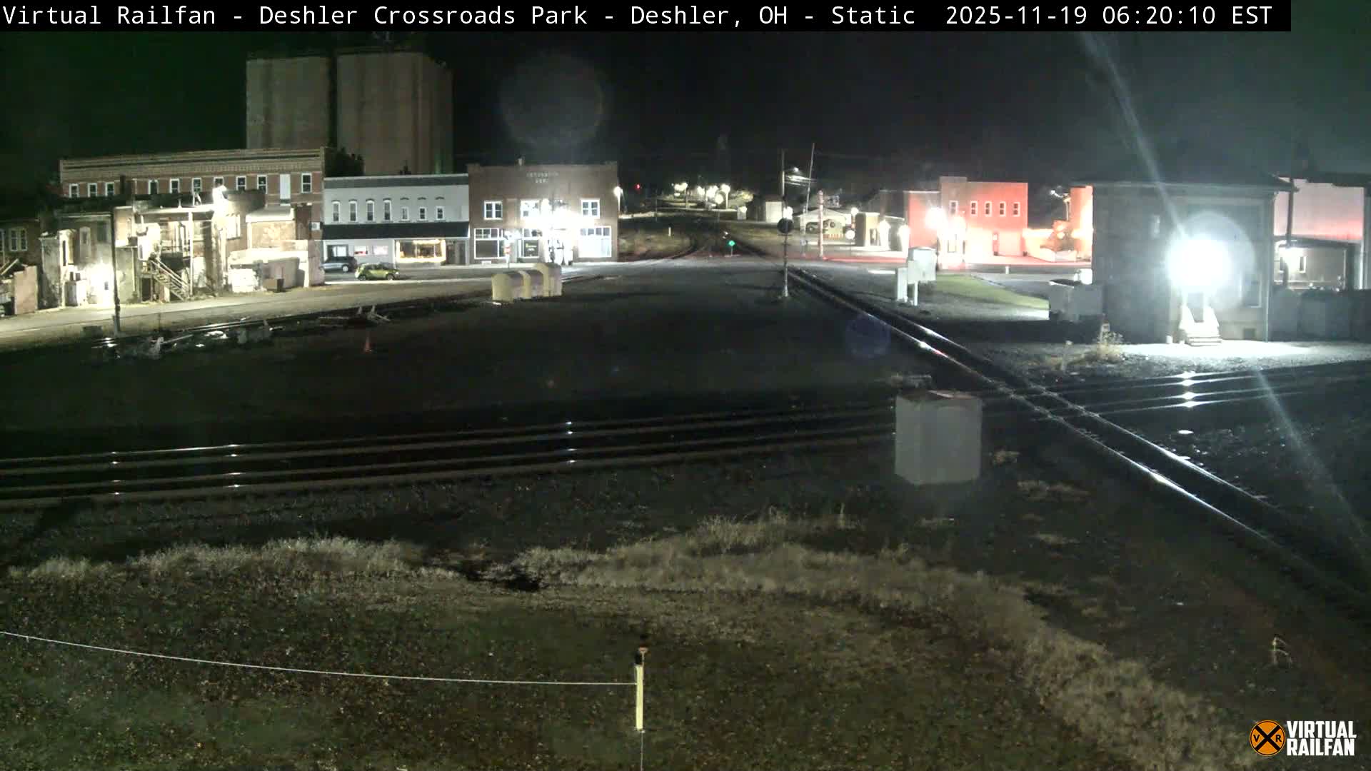 Deshler Crossroad Park Railway Junction Live Cam - Deshler, Henry, Ohio, USA