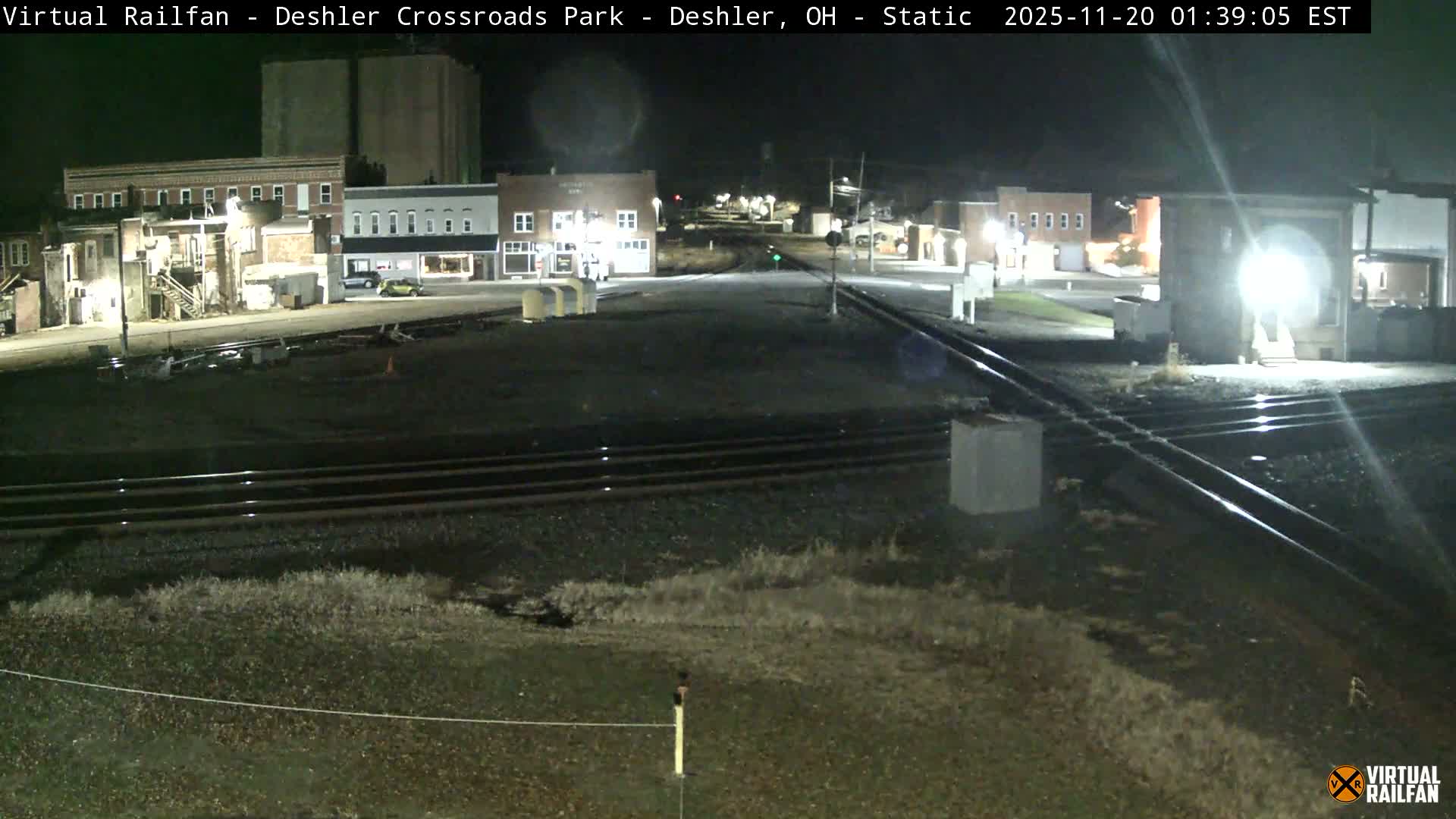 Deshler Crossroad Park Railway Junction Live Cam - Deshler, Henry, Ohio, USA