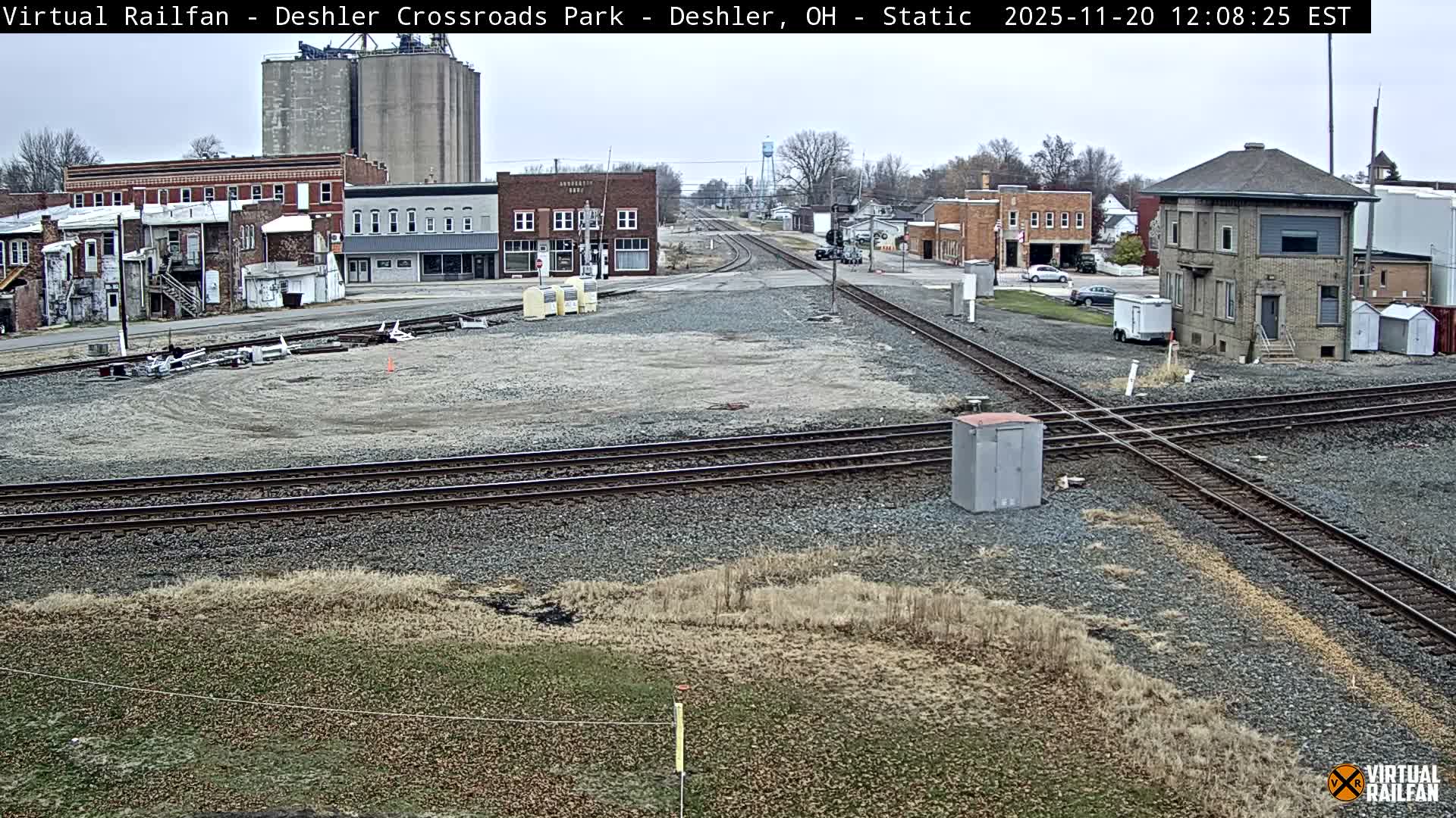 Deshler Crossroad Park Railway Junction Live Cam - Deshler, Henry, Ohio, USA