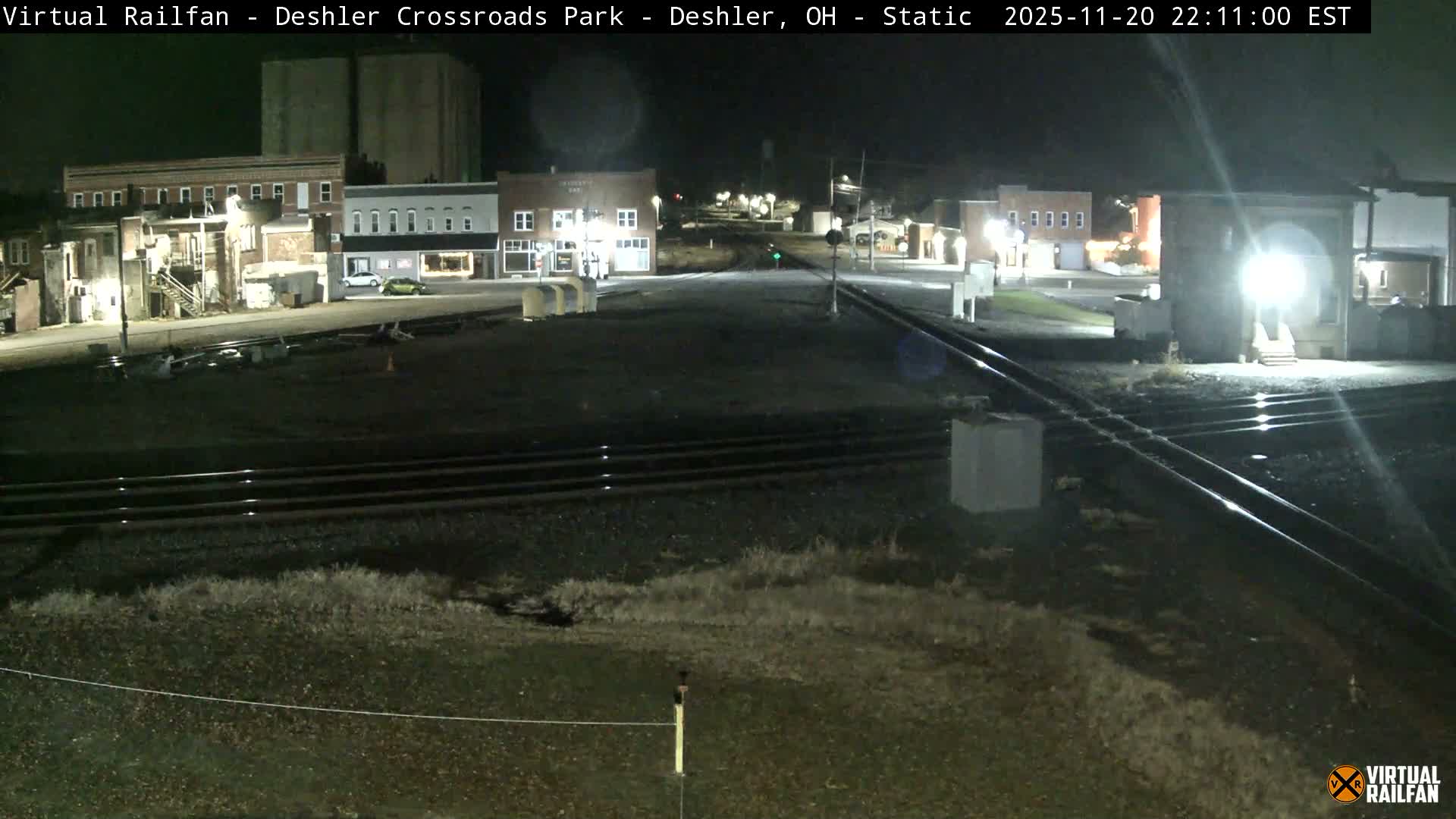 Deshler Crossroad Park Railway Junction Live Cam - Deshler, Henry, Ohio, USA
