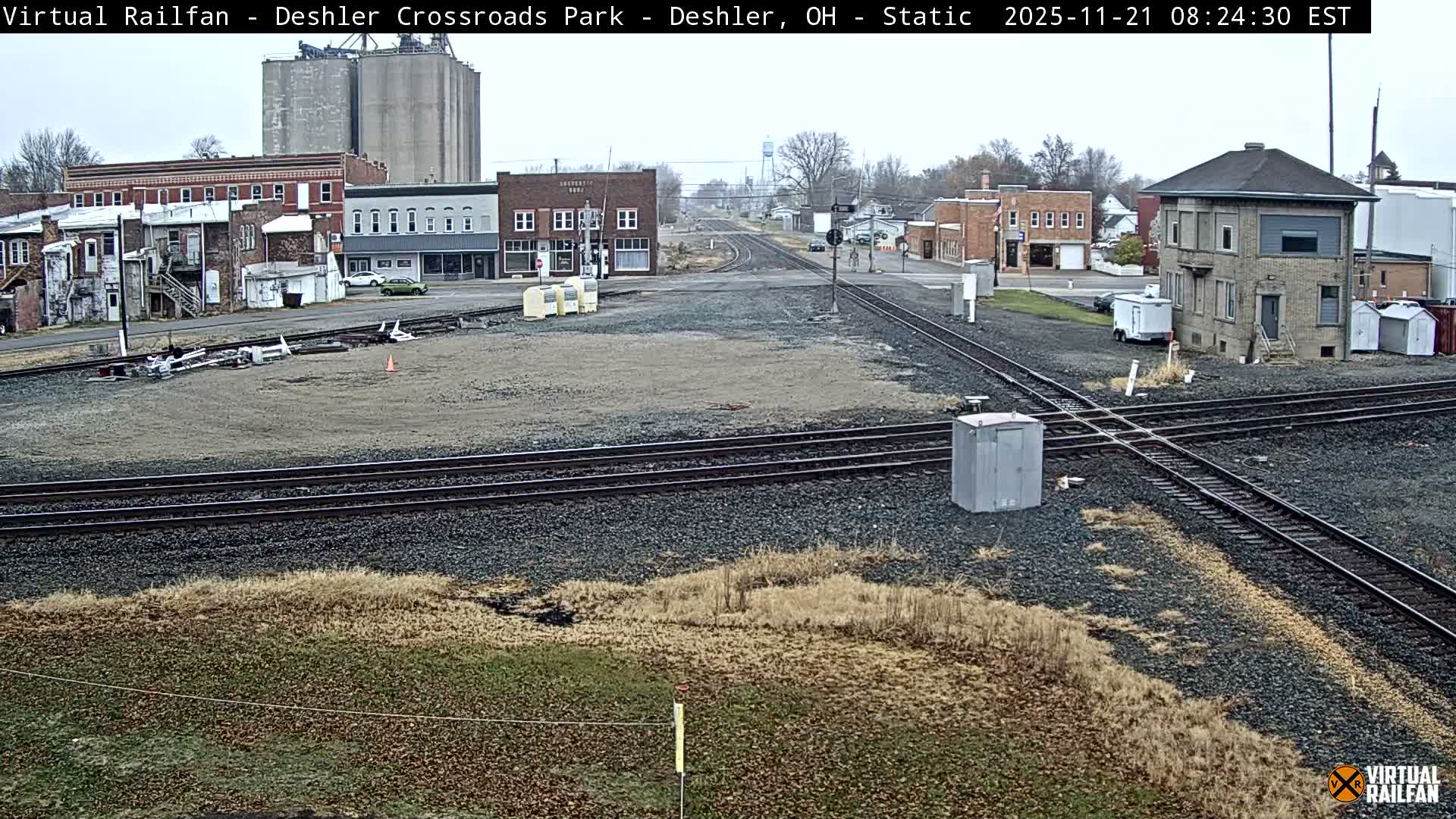 Deshler Crossroad Park Railway Junction Live Cam - Deshler, Henry, Ohio, USA