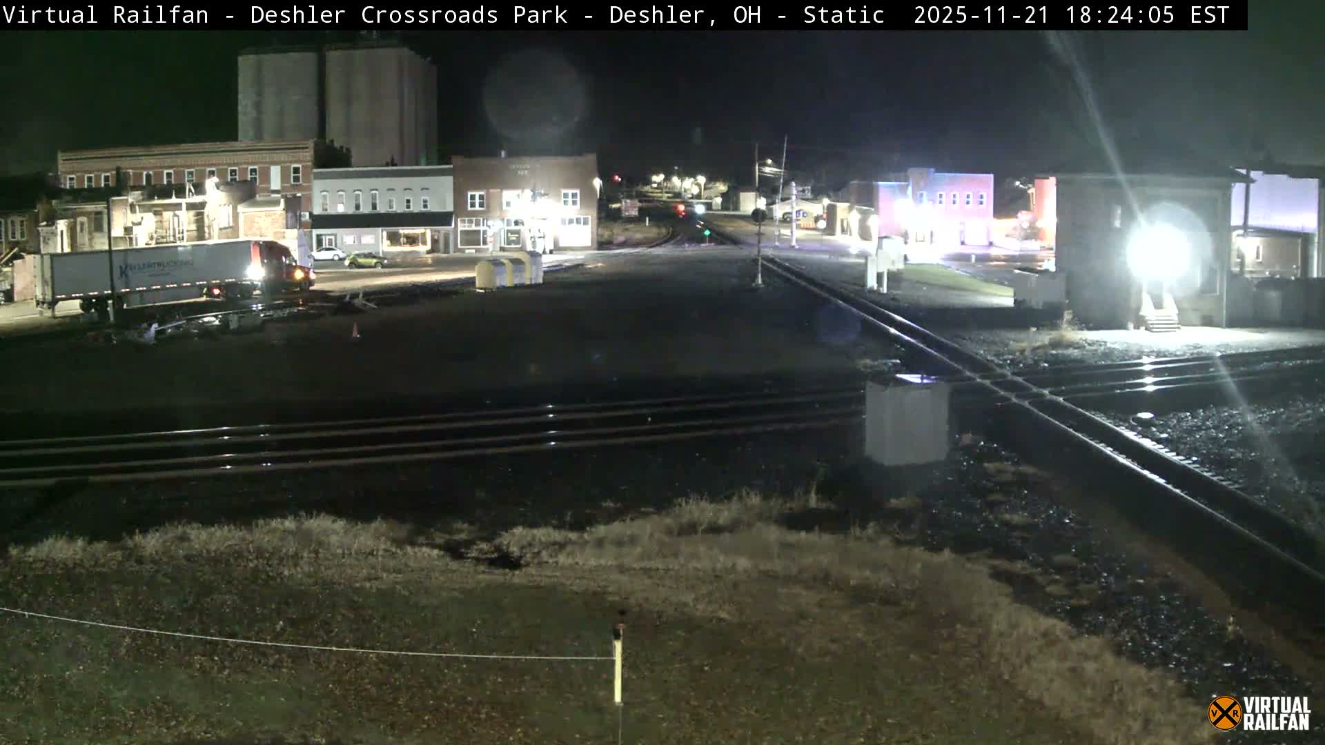 Deshler Crossroad Park Railway Junction Live Cam - Deshler, Henry, Ohio, USA