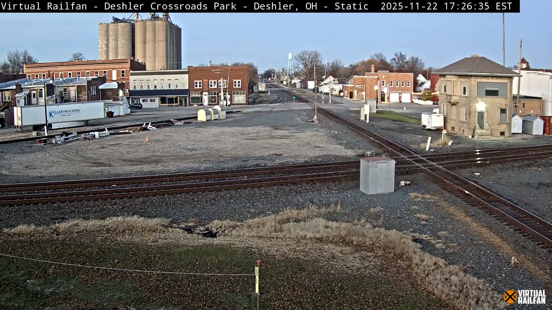 Deshler Crossroad Park Railway Junction Live Cam - Deshler, Henry, Ohio, USA