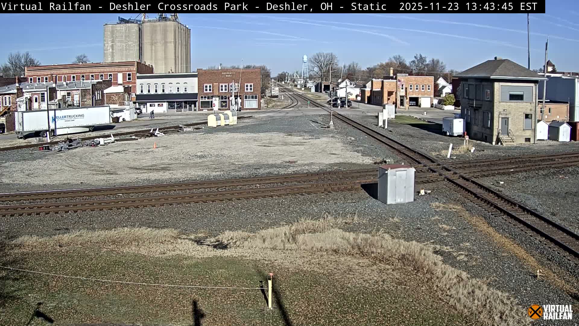 Deshler Crossroad Park Railway Junction Live Cam - Deshler, Henry, Ohio, USA