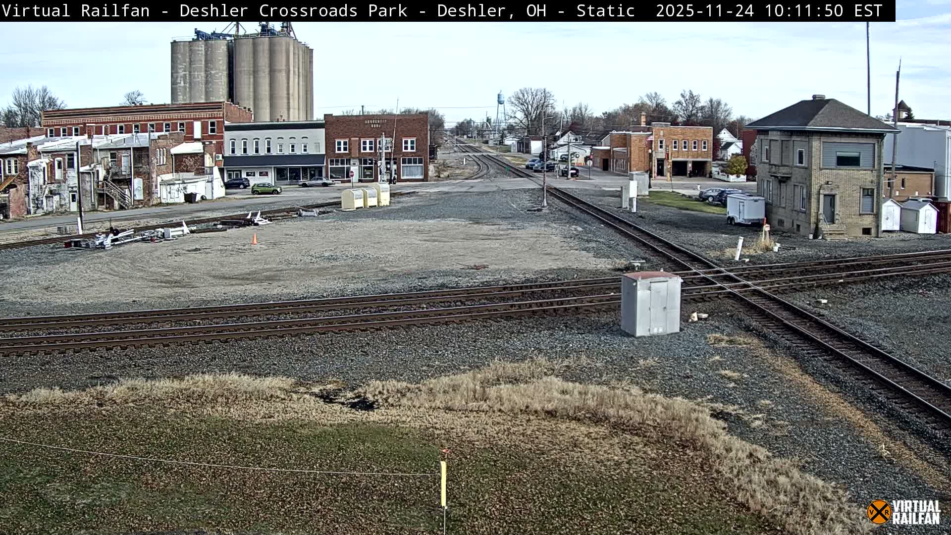Deshler Crossroad Park Railway Junction Live Cam - Deshler, Henry, Ohio, USA