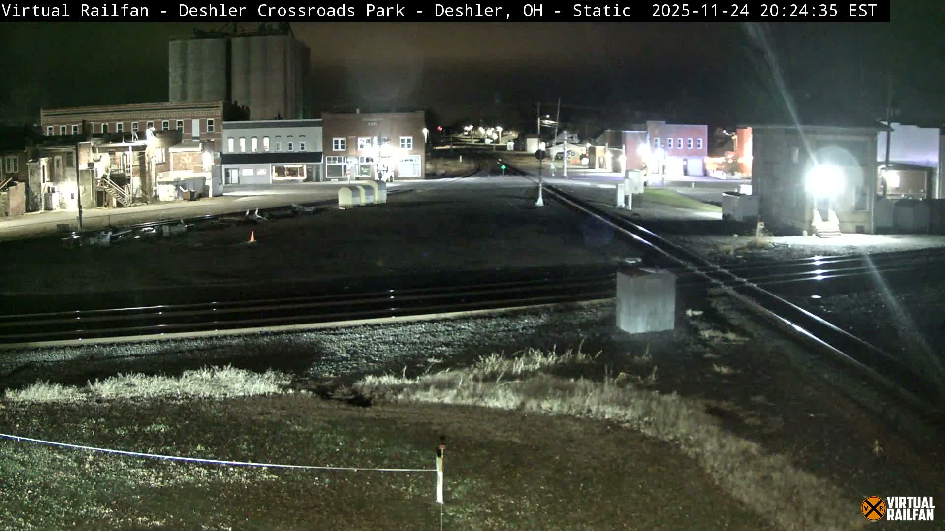 Deshler Crossroad Park Railway Junction Live Cam - Deshler, Henry, Ohio, USA
