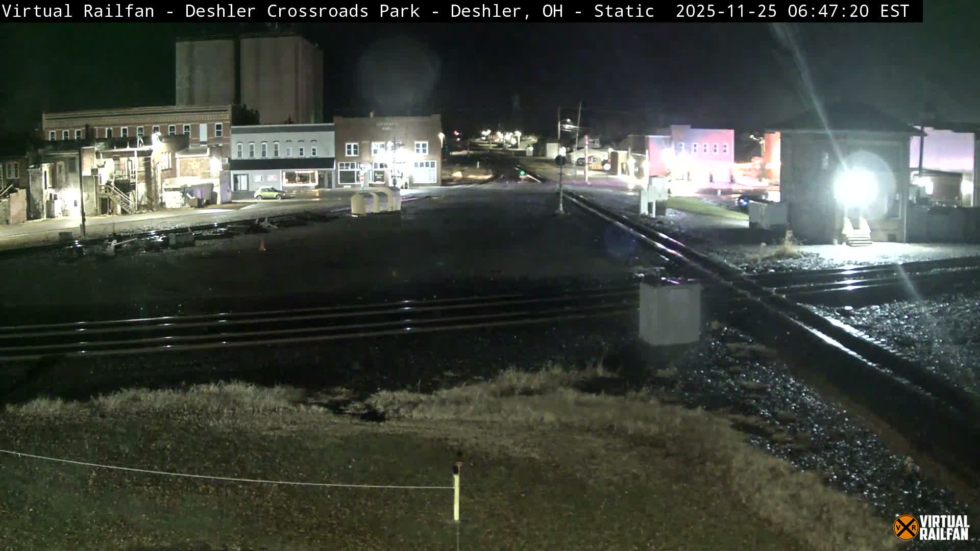 Deshler Crossroad Park Railway Junction Live Cam - Deshler, Henry, Ohio, USA