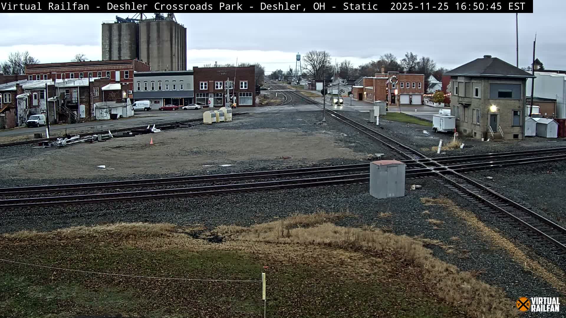 Deshler Crossroad Park Railway Junction Live Cam - Deshler, Henry, Ohio, USA