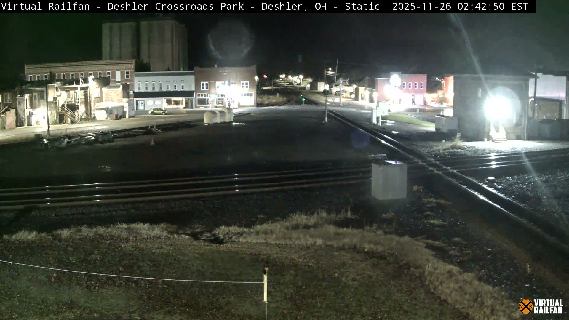 Deshler Crossroad Park Railway Junction Live Cam - Deshler, Henry, Ohio, USA